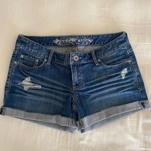 Express denim shorts